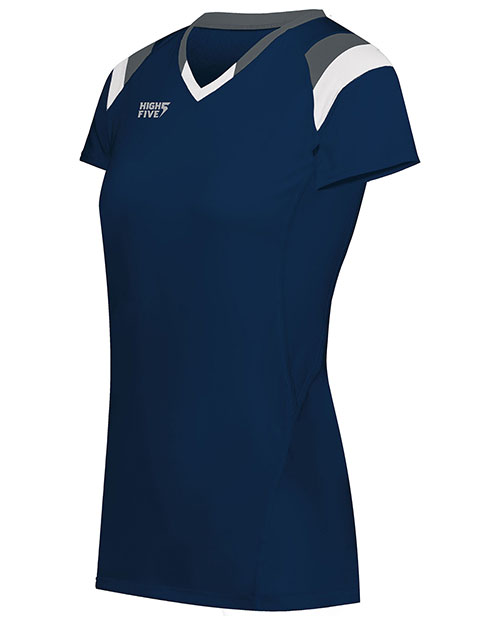 Augusta 342252 Women Ladies TruHit Tri-Color Short Sleeve Jersey at GotApparel