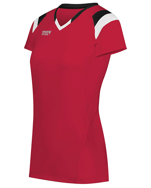 Augusta 342252 Women Ladies TruHit Tri-Color Short Sleeve Jersey at GotApparel