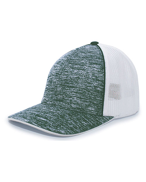 Augusta 406F Aggressive Heather Trucker PacFlex Cap at GotApparel