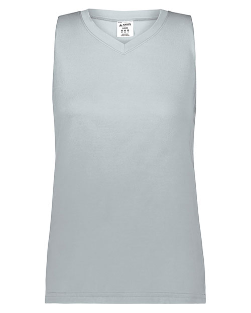 Augusta Sportswear 4795 Girls Attain Wicking Sleeveless Jersey at GotApparel