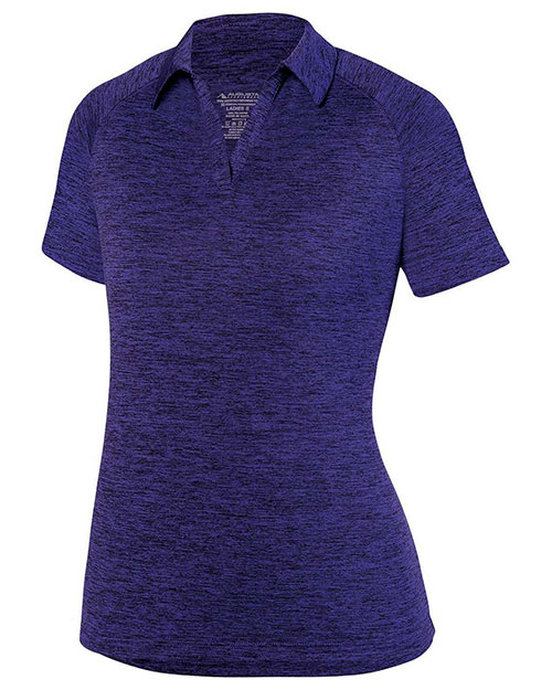 Augusta 5409 Women Intensity Black Heather Sport Shirt at GotApparel