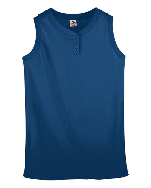 Custom Gray Light Blue Black-Pink Two-Button Unisex Softball Jersey Women's Size:S
