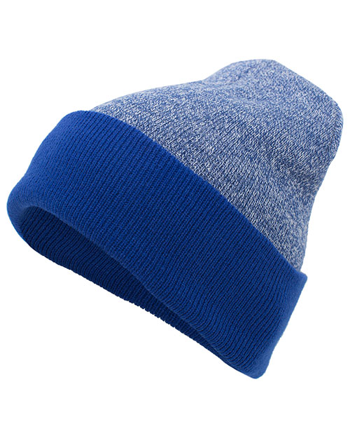 Augusta 651K  Heather Two-Tone Cuff Beanie at GotApparel