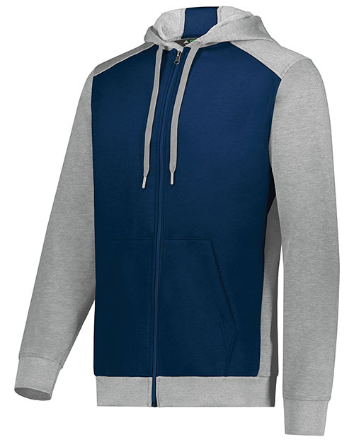 Augusta 6899 Men Three-Season Fleece Full Zip Hoodie at GotApparel