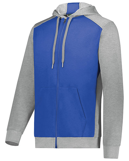 Augusta 6899 Men Three-Season Fleece Full Zip Hoodie at GotApparel