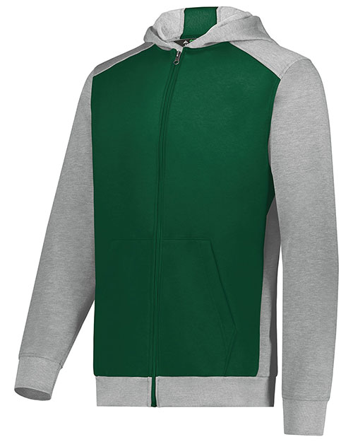 Augusta 6900 Boys Youth Three-Season Fleece Full Zip Hoodie at GotApparel