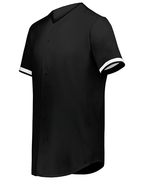 Augusta 6909 Men Cutter+ Full Button Baseball Jersey at GotApparel