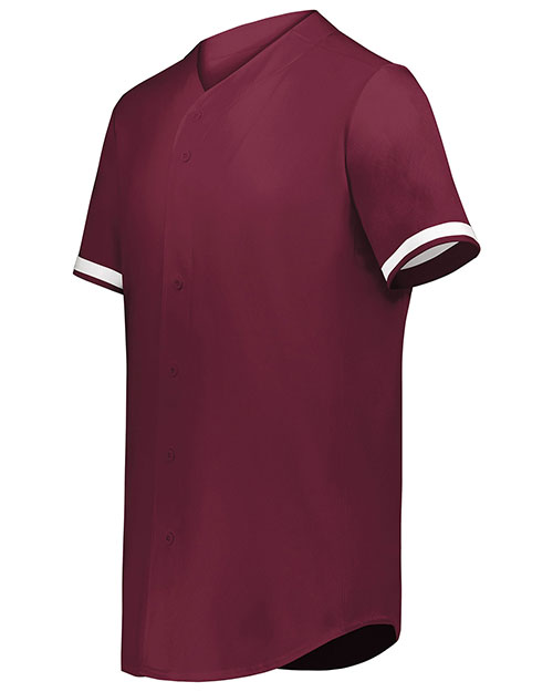 Augusta 6909 Men Cutter+ Full Button Baseball Jersey at GotApparel