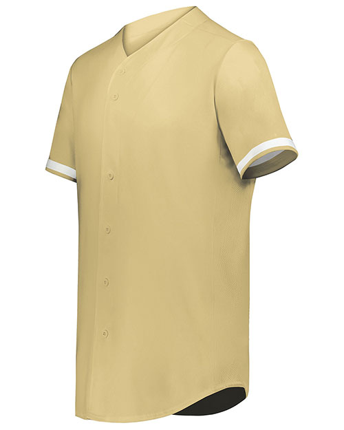 Augusta 6909 Men Cutter+ Full Button Baseball Jersey at GotApparel