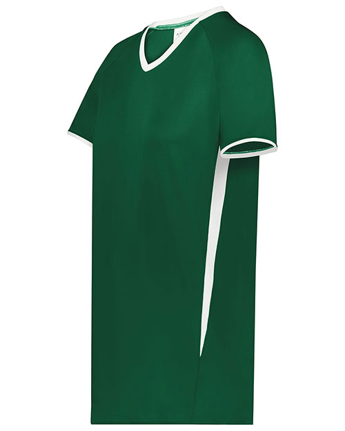 Augusta 6915 Women Ladies Cutter+ V-Neck Jersey at GotApparel