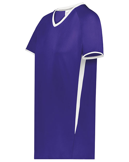 Augusta 6915 Women Ladies Cutter+ V-Neck Jersey at GotApparel