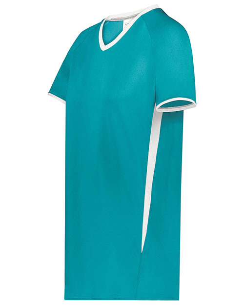 Augusta 6916 Girls  Cutter+ V-Neck Jersey at GotApparel