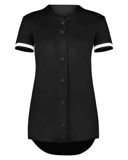 Augusta 6920 Girls Cutter+ Full Button Softball Jersey at GotApparel