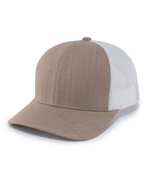 Augusta P124  Herringbone Trucker Cap at GotApparel