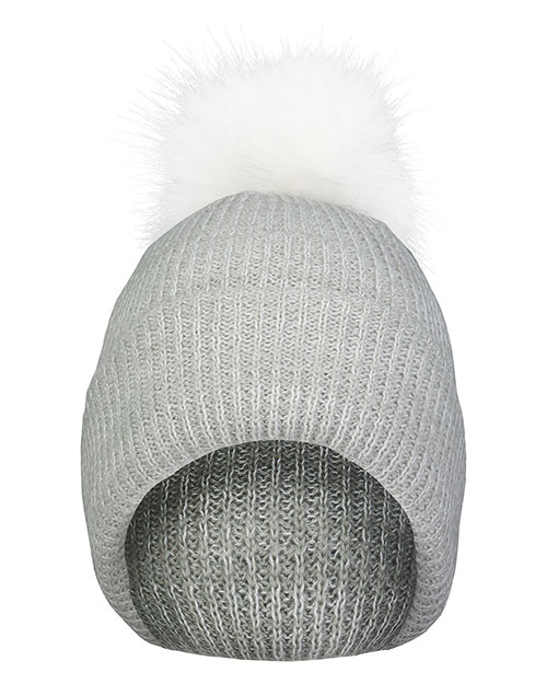 Augusta P604K  Faux Fur Pom Beanie at GotApparel