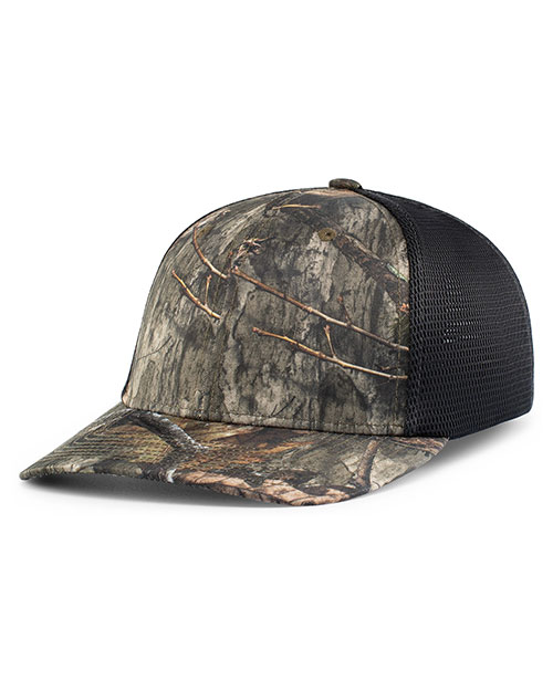 Augusta P691 Mossy OakÂ® Low-Profile Trucker PacFlex Cap at GotApparel