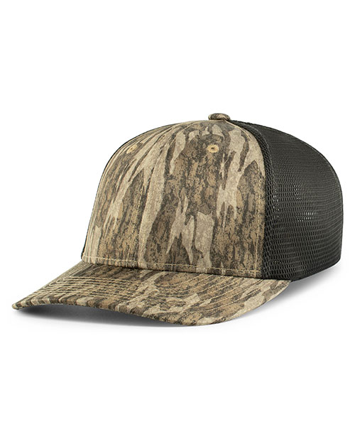 Augusta P691 Mossy OakÂ® Low-Profile Trucker PacFlex Cap at GotApparel