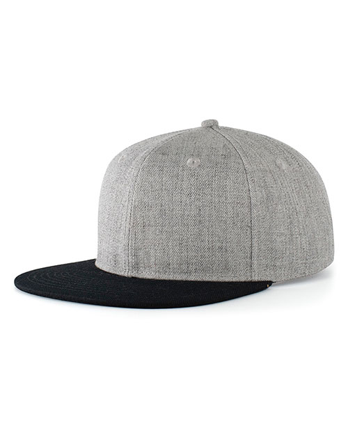 Augusta P750 Wool Blend Heather Snapback Cap at GotApparel