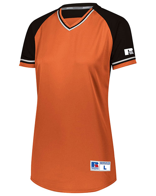 Augusta R01X3X Women Ladies Classic V-Neck Jersey at GotApparel