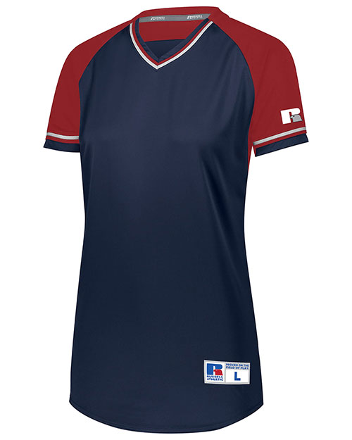 Augusta R01X3X Women Ladies Classic V-Neck Jersey at GotApparel