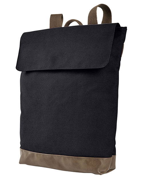 Authentic Pigment AP1922 Canvas Rucksack at GotApparel