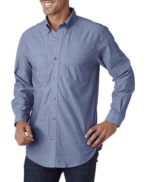 Backpacker BP7004T Men Tall Yarn-Dyed Chambray Woven at GotApparel