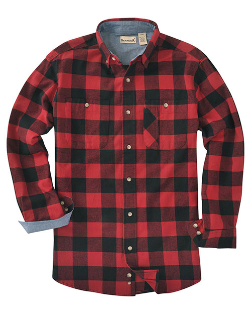 Backpacker BP7040 Men Yarn-Dyed Long-Sleeve Brushed Flannel at GotApparel