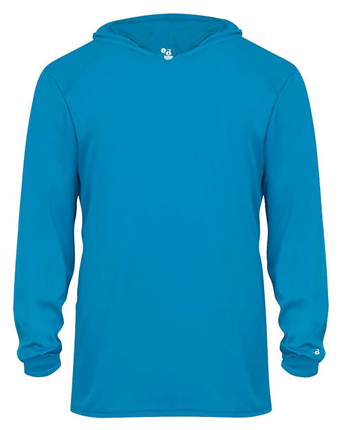 Badger 2105 Youth B-Core Long Sleeve Hooded T-Shirt at GotApparel