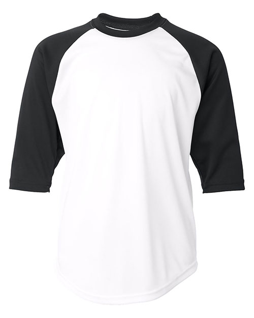 Badger 2133  Youth B-Core 3/4 Sleeve Baseball T-Shirt at GotApparel