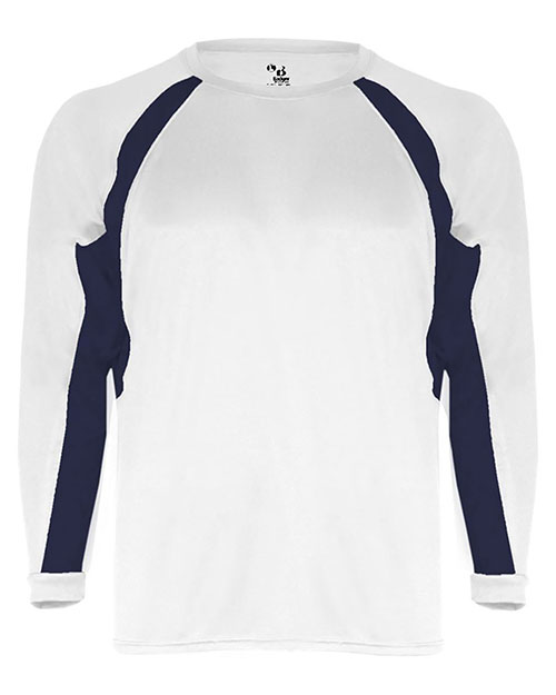 Badger 2154 Youth B-Core Hook Long Sleeve T-Shirt at GotApparel