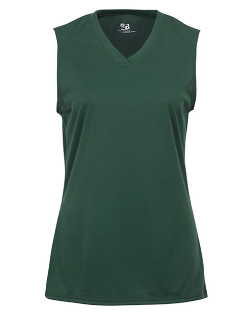 Badger 2163 Girls' B-Core Sleeveless T-Shirt at GotApparel