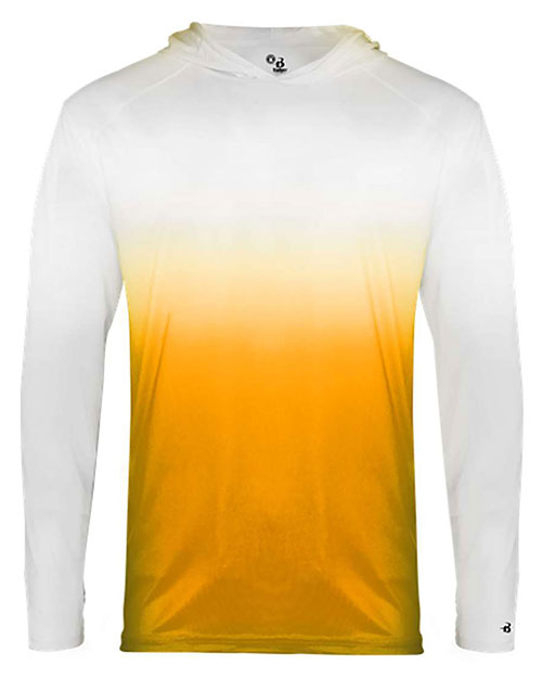 Badger 2205 Youth Ombre Long Sleeve Hooded T-Shirt at GotApparel