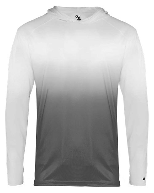 Badger 2205 Youth Ombre Long Sleeve Hooded T-Shirt at GotApparel