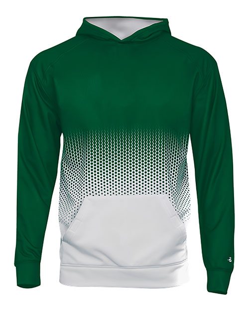 Badger 2404 Boys Youth Hex 2.0 Hooded Sweatshirt at GotApparel