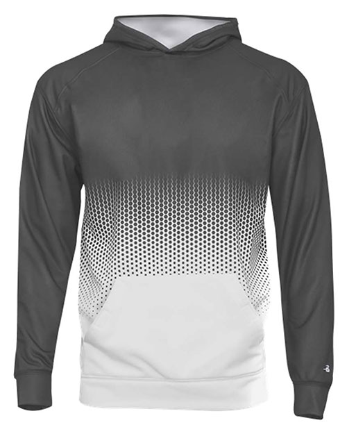 Badger 2404 Boys Youth Hex 2.0 Hooded Sweatshirt at GotApparel