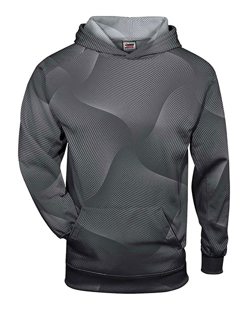 Badger 2413 Youth Warp Hooded Long Sleeve T-Shirt at GotApparel