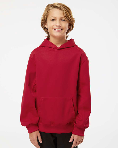 Badger 2454 Youth Performance Fleece Hooded Sweatshirt at GotApparel