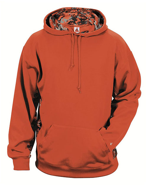 Badger 2464  Youth Digital Camo Colorblock Performance Fleece Hooded Sweatshirt at GotApparel