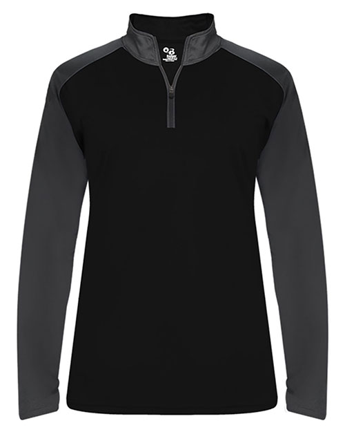 Badger 4008  Ultimate SoftLock™ Women's Sport Quarter-Zip Pullover at GotApparel