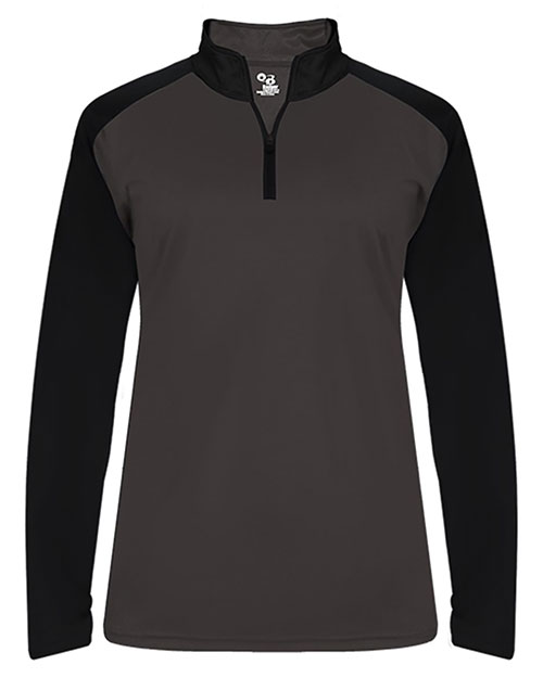 Badger 4008  Ultimate SoftLock™ Women's Sport Quarter-Zip Pullover at GotApparel