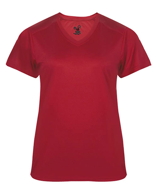 Badger 4062 Women Ultimate SoftLock™ 's V-Neck T-Shirt at GotApparel