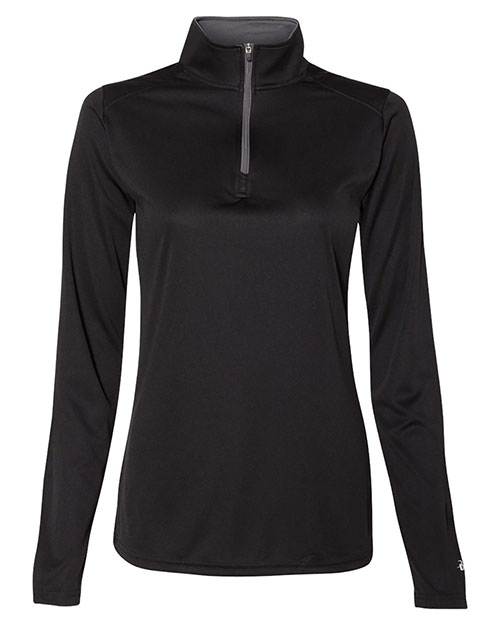 Badger 4103  Women’s B-Core Quarter-Zip Pullover at GotApparel