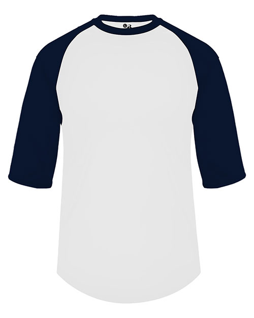 Badger 4133 B-Core Three-Quarter Sleeve Baseball T-Shirt at GotApparel