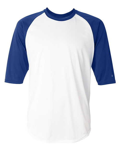 Badger 4133 B-Core Three-Quarter Sleeve Baseball T-Shirt at GotApparel