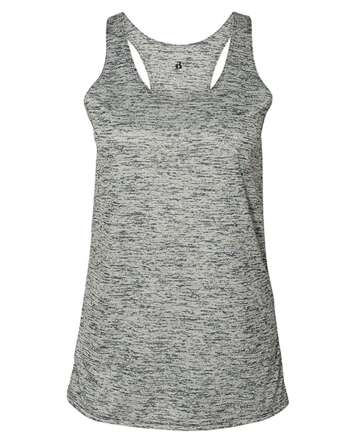 Badger 4161 Women's Tonal Blend Racerback Tank Top at GotApparel