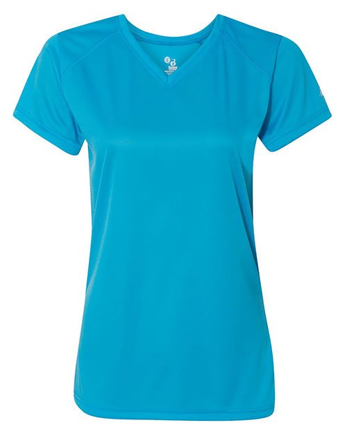 Badger 4162 Women’s B-Core V-Neck T-Shirt at GotApparel