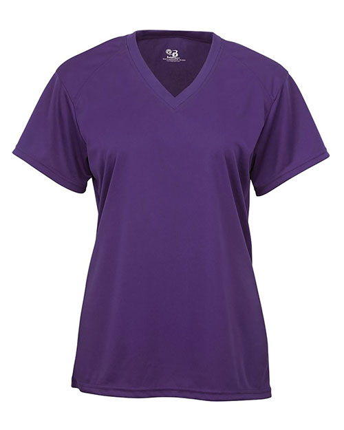 Badger 4162 Women’s B-Core V-Neck T-Shirt at GotApparel