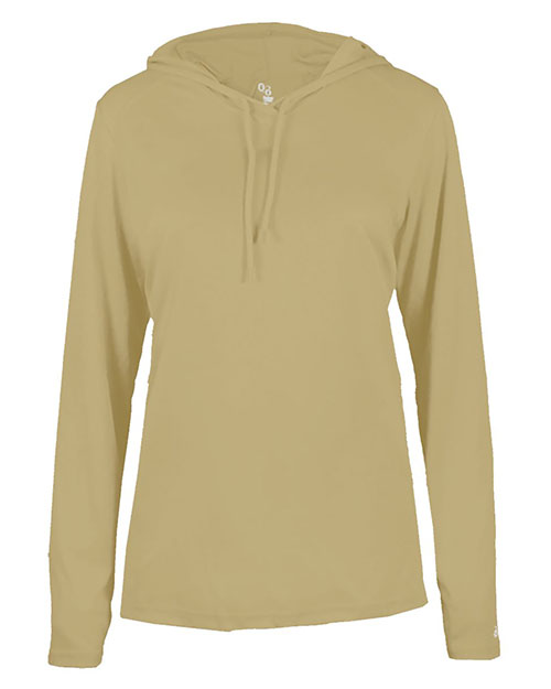 Badger 4165 Women 's B-Core Long Sleeve Hooded T-Shirt at GotApparel