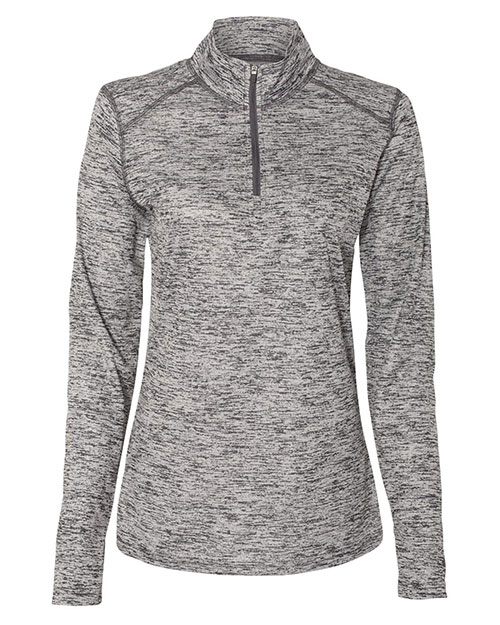 Badger 4173  Women’s Tonal Blend Quarter-Zip Pullover at GotApparel