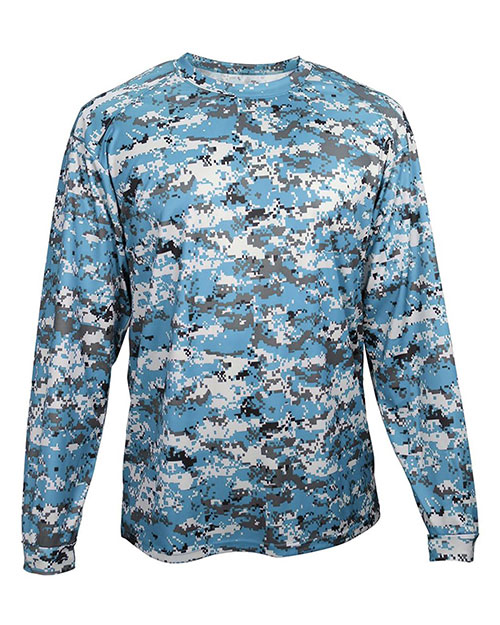 Badger 4184 Digital Camo Long Sleeve T-Shirt at GotApparel